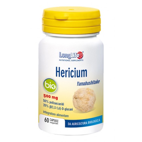 Longlife Hericium Bio integratore per funzionalità immunitaria 60 capsule