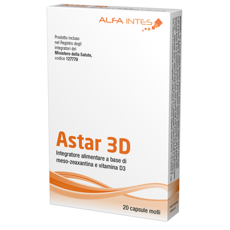 Alfa Intes Astar 3D integratore per il benessere della vista 20 capsule molli Alfa Intes Astar 3D integratore per il benessere della vista 20 capsule molli