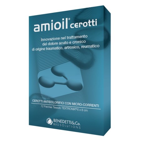 Amioil Cerotti per dolore traumatico, artrosico e reumatico 12 pezzi Amioil Cerotti per dolore traumatico, artrosico e reumatico 12 pezzi