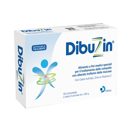 Difass International Dibuzin alimento per colopatie con alterato trofismo della mucosa 30 compresse