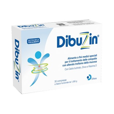 Difass International Dibuzin alimento per colopatie con alterato trofismo della mucosa 30 compresse Difass International Dibuzin alimento per colopatie con alterato trofismo della mucosa 30 compresse