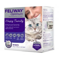 Feliway Optimum Diffusore + Ricarica con feromoni per serenità del gatto 48 ml