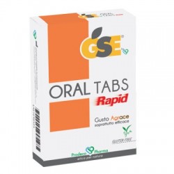 GSE Oral Tabs Rapid per faringiti tonsilliti mal di gola tosse irritativa 12 compresse gusto agrace