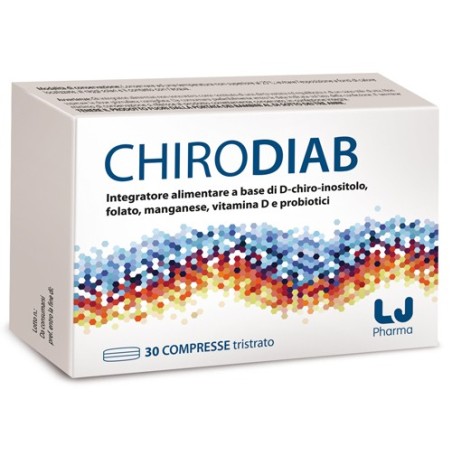 Chirodiab integratore con prebiotici per flora batterica intestinale 30 compresse tristrato Chirodiab integratore con prebiotici per flora batterica intestinale 30 compresse tristrato
