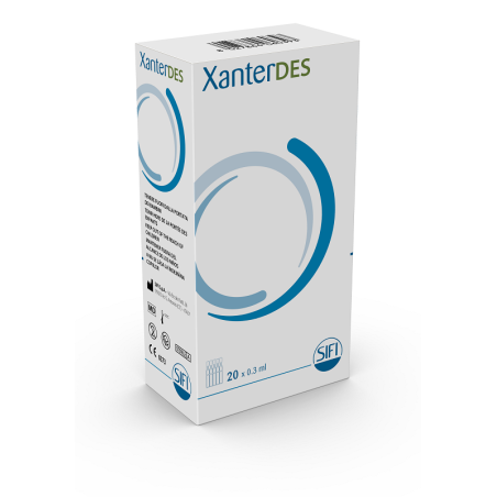 XanterDES soluzione oftalmica sterile umettante e lubrificante 20 monodose XanterDES soluzione oftalmica sterile umettante e lubrificante 20 monodose