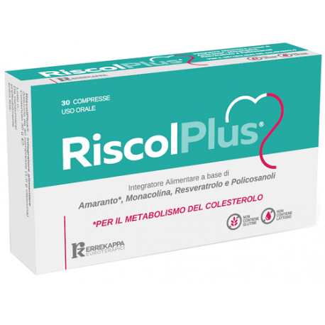Errekappa Riscol Plus Integratore per il Metabolismo del Colesterolo 30 compresse