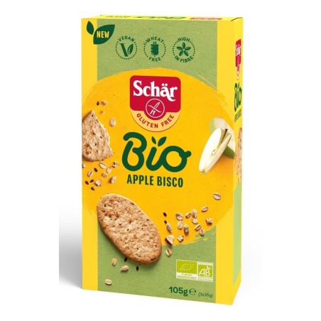 Schar Bio Apple Bisco Biscotti gusto mela senza glutine 105 g Schar Bio Apple Bisco Biscotti gusto mela senza glutine 105 g
