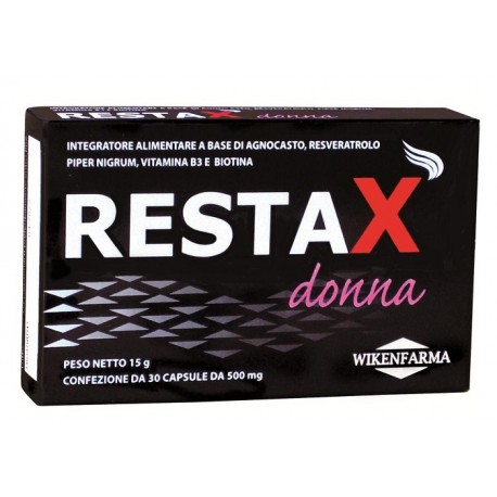 Wikenfarma Restax Donna integratore per riduzione della caduta dei capelli 30 capsule