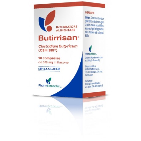 Pharmextracta Butirrisan integratore per la flora batterica 90 compresse