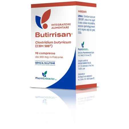 Pharmextracta Butirrisan integratore per la flora batterica 90 compresse Pharmextracta Butirrisan integratore per la flora batterica 90 compresse