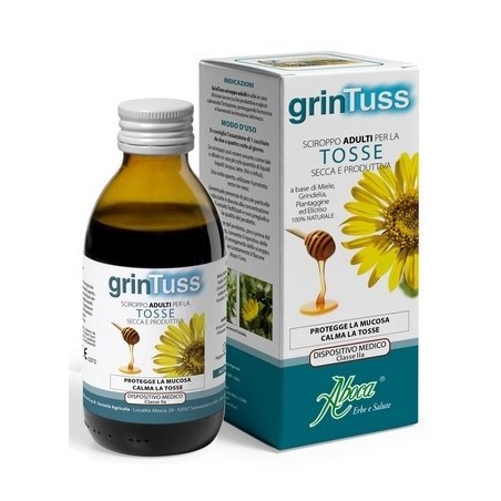 Grintuss Adulti - Sciroppo al Miele per la Tosse Secca e Grassa 180 g Grintuss Adulti - Sciroppo al Miele per la Tosse Secca e Grassa 180 g