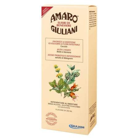Amaro Giuliani Elisir di Benessere Integratore per Tratto Gastro-Intestinale 300mlale 300 ml Amaro Giuliani Elisir di Benessere Integratore per Tratto Gastro-Intestinale 300mlale 300 ml