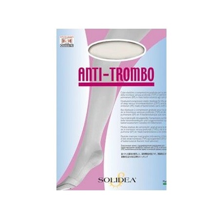 Solidea Antitrombo 1 paio di calze bianche a compressione per prevenzione della trombosi Solidea Antitrombo 1 paio di calze bianche a compressione per prevenzione della trombosi