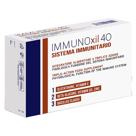 Immunoxil 40 integratore per sistema immunitario e funzione psicologica 40 compresse masticabili Immunoxil 40 integratore per sistema immunitario e funzione psicologica 40 compresse masticabili