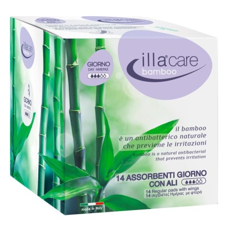 Illa Care Bamboo Assorbenti giorno con ali 14 pezzi Illa Care Bamboo Assorbenti giorno con ali 14 pezzi