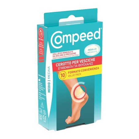 Compeed Vesciche Medio - Formato convenienza 10 pezzi Compeed Vesciche Medio - Formato convenienza 10 pezzi