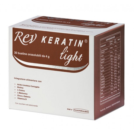 Rev Keratin Light integratore contro la caduta dei capelli 30 buste