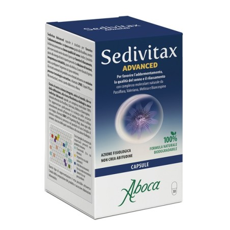 Aboca Sedivitax Advanced integratore per riposo sereno 30 capsule Aboca Sedivitax Advanced integratore per riposo sereno 30 capsule