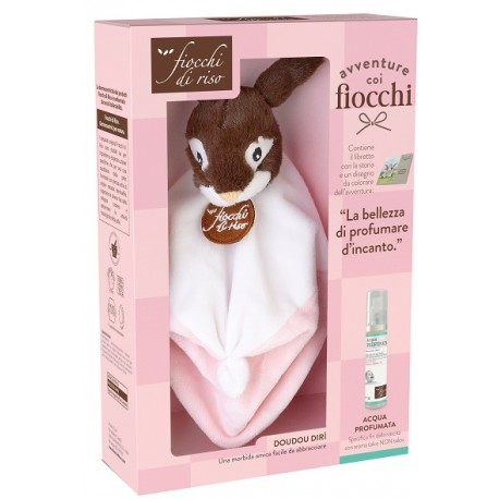 Fiocchi di Riso Cofanetto Avventure Acqua profumata + doudou rosa