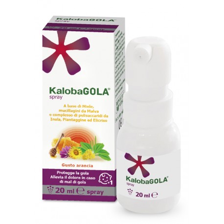 KalobaGOLA Spray Gusto Arancia per Stati infiammatori di faringe e laringe 20ml
