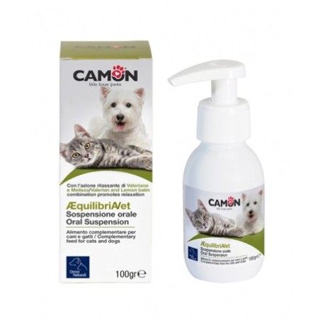 Camon Aequilibria Vet sospensione orale rilassante per cani e gatti con valeriana e melissa 100 g Camon Aequilibria Vet sospensione orale rilassante per cani e gatti con valeriana e melissa 100 g