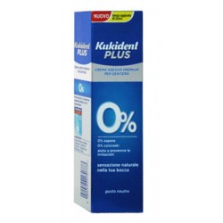 Kukident Plus 0% adesivo per dentiera senza sapore e coloranti 40 g