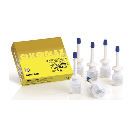 Glicerolax DM Microclismi Evacuanti per bambini e lattanti 6 pezzi x 3 g