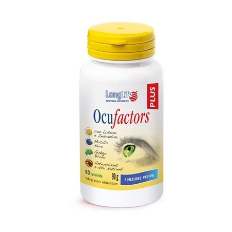 Longlife Ocufactors Plus integratore per funzione visiva 60 tavolette Longlife Ocufactors Plus integratore per funzione visiva 60 tavolette