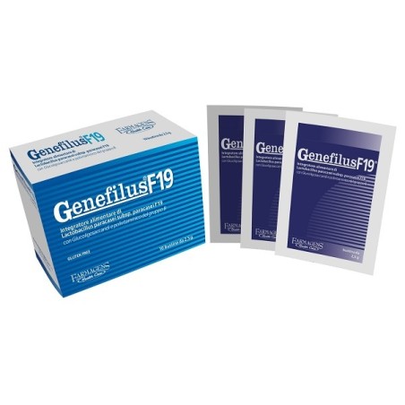 Genefilus F19 integratore di fermenti lattici vivi per flora intestinale 10 bustine Genefilus F19 integratore di fermenti lattici vivi per flora intestinale 10 bustine