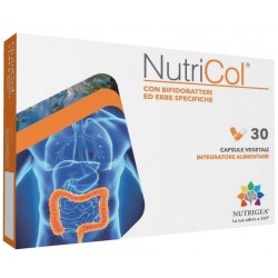 Nutrigea Nutricol integratore per l'intestino con bifidobatteri ed erbe 30 capsule vegetali