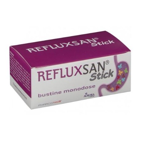 Aurora Biofarma Refluxsan Stick integratore per reflusso ed esofagite 12 bustine monodose