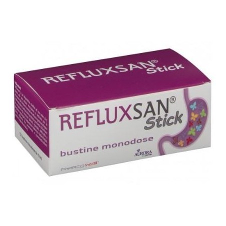 Aurora Biofarma Refluxsan Stick integratore per reflusso ed esofagite 12 bustine monodose Aurora Biofarma Refluxsan Stick integratore per reflusso ed esofagite 12 bustine monodose