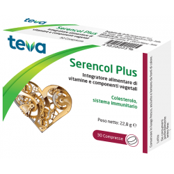 Serencol Plus Integratore per Colesterolo e Sistema immunitario 30 compresse