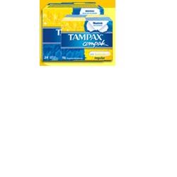 Tampax Compax Regular tampone con applicatore in plastica 24 assorbenti interni