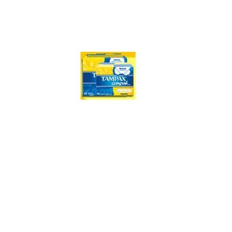 Tampax Compax Regular tampone con applicatore in plastica 24 assorbenti interni Tampax Compax Regular tampone con applicatore in plastica 24 assorbenti interni