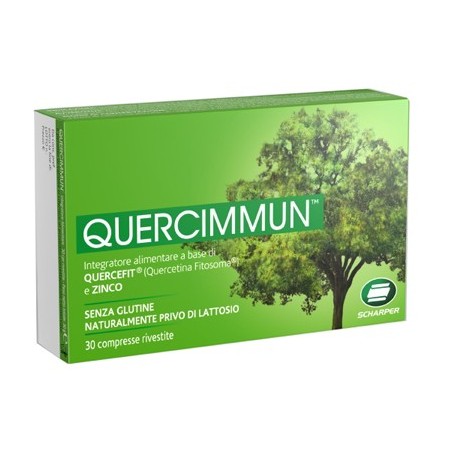 Scharper Quercimmun integratore per sistema immunitario 30 compresse rivestite Scharper Quercimmun integratore per sistema immunitario 30 compresse rivestite