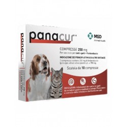 Panacur 250 mg 10 compresse veterinarie per cani e gatti