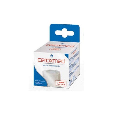 Ceroxmed Benda elastica autoaderente traspirante 4 cm x 4 m 1 benda