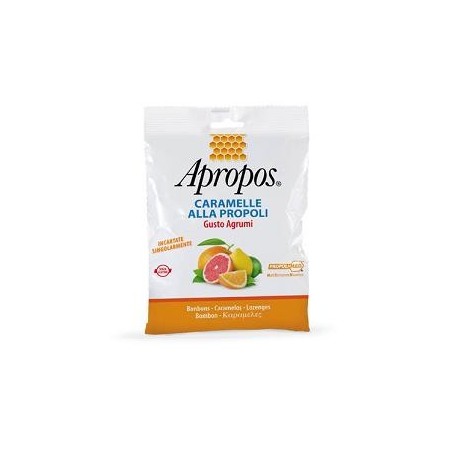 Apropos Caramelle alla propoli gusto agrumi 50 g Apropos Caramelle alla propoli gusto agrumi 50 g