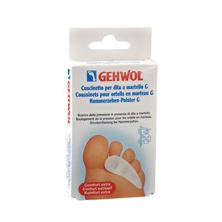 Gehwol Cuscinetto in gel polimerico per dita a martello piede destro