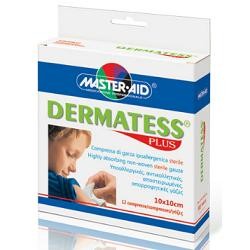 Master Aid Dermatess Plus Compressa di garza sterile in TNT 5x9 cm 12 pezzi