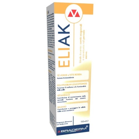 Eliak integratore antiossidante per benessere della pelle 30 bustine Eliak integratore antiossidante per benessere della pelle 30 bustine