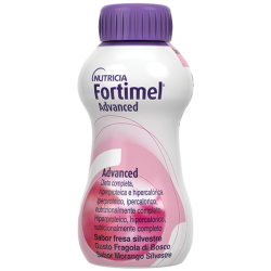 Danone Nutricia Fortimel Advanced integratore iperproteico ipercalorico gusto fragola di bosco 4 x 200 ml