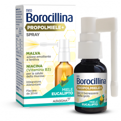 NeoBorocillina Propolmiele+ Spray Emolliente per Gola irritata 20ml