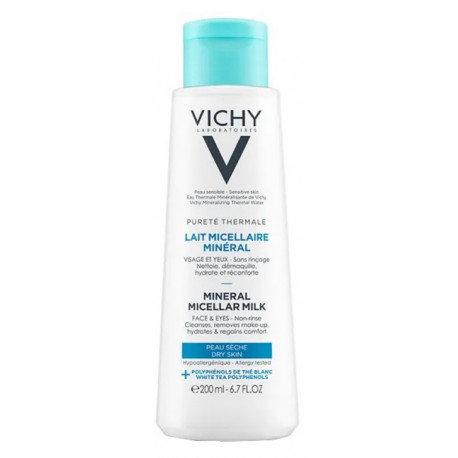 Vichy Purete Thermale Latte micellare minerale pelle secca rinforzante 400 ml