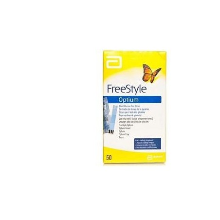 Freestyle Optium Strisce Misurazione Glicemia Senza Calibrazione 50 Pezzi Freestyle Optium Strisce Misurazione Glicemia Senza Calibrazione 50 Pezzi