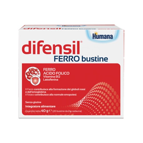 Humana Difensil Ferro integratore per stanchezza e affaticamento 20 bustine