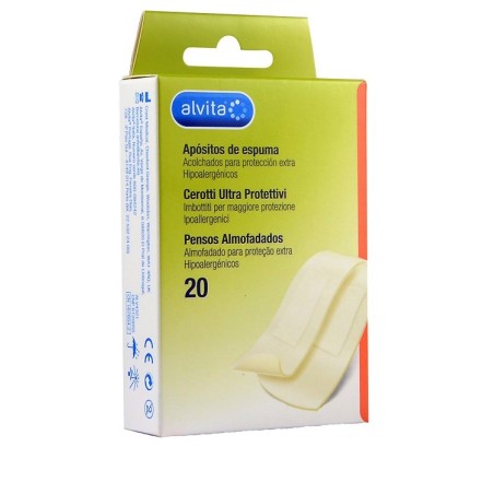 Alvita Cerotti Ultra Protettivi Imbottiti ipoallergenici pelle sensibile 20 pezzi Alvita Cerotti Ultra Protettivi Imbottiti ipoallergenici pelle sensibile 20 pezzi