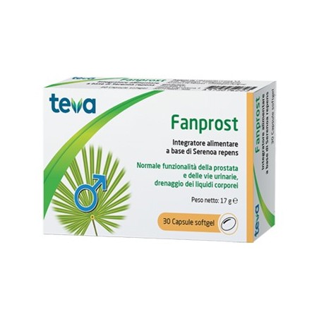 Teva Fanprost integratore per prostata e vie urinarie 30 capsule softgel Teva Fanprost integratore per prostata e vie urinarie 30 capsule softgel
