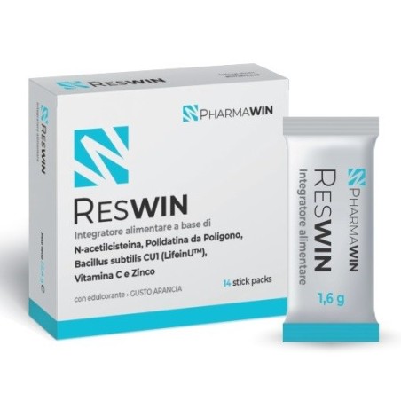 Pharmawin Reswin integratore per difese immunitarie 14 stick packs Pharmawin Reswin integratore per difese immunitarie 14 stick packs